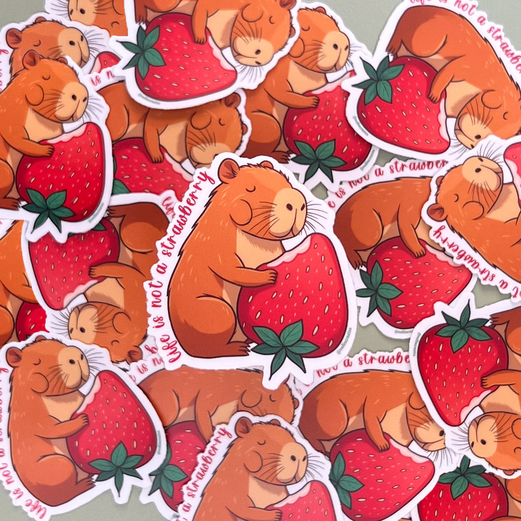 A Vida Não É Um Morango Sticker