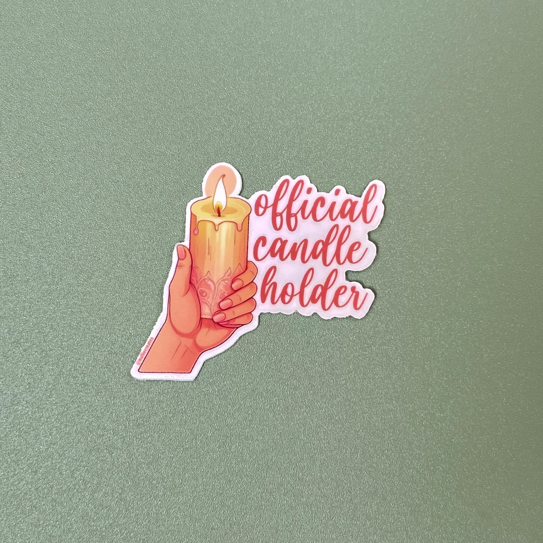 Segurador De Vela Sticker