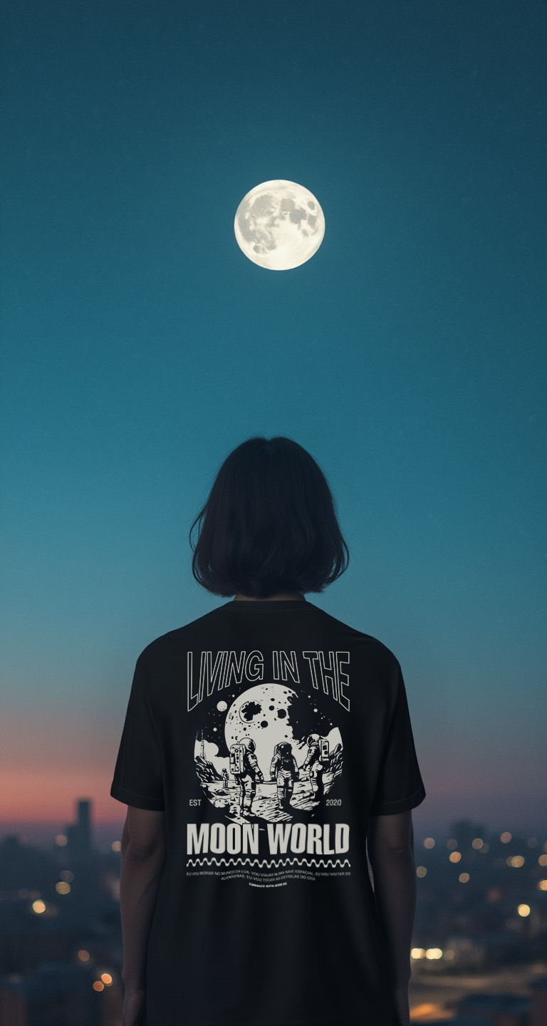 Morando No Mundo da Lua Unisex T-Shirt